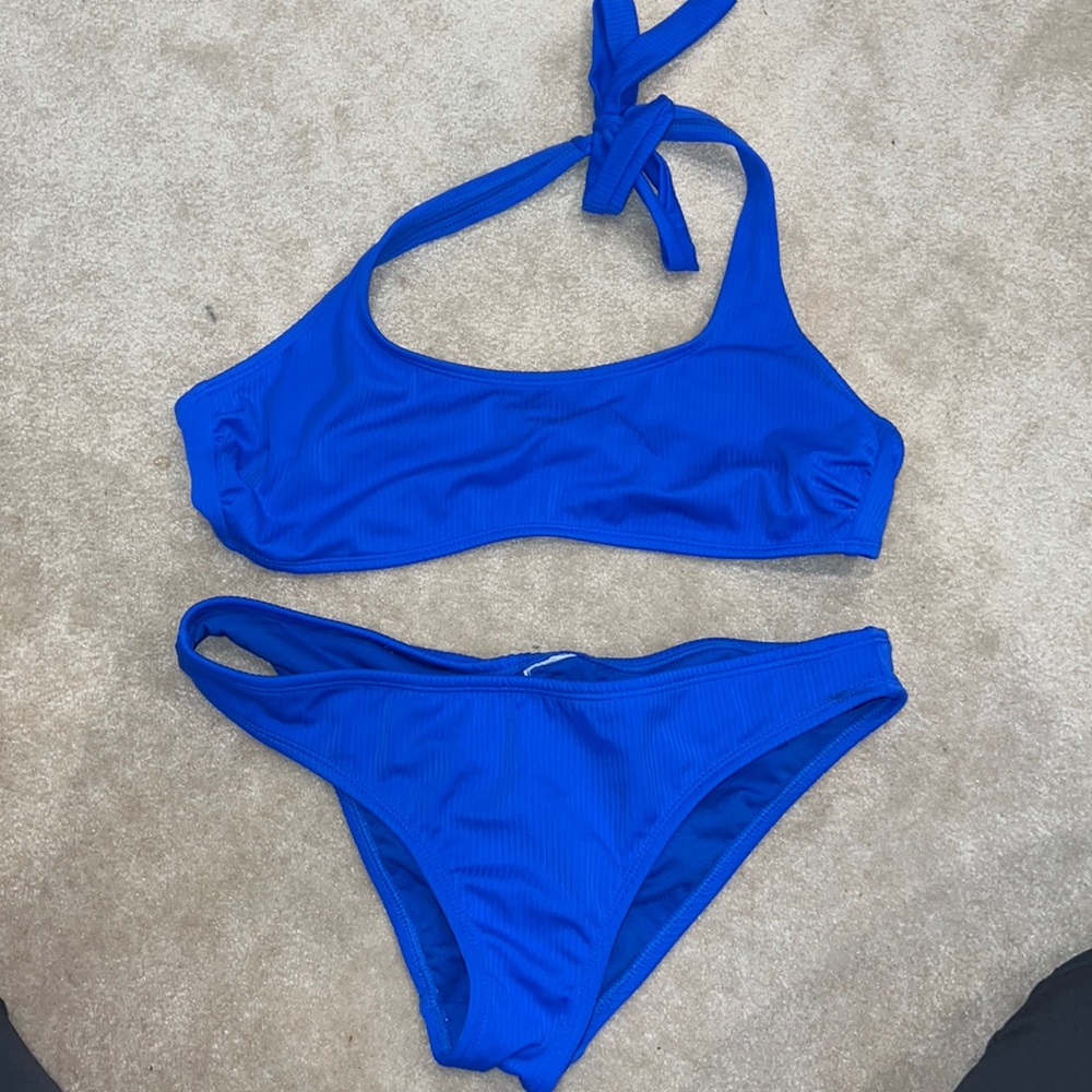 Royal blue 2 piece bikini set